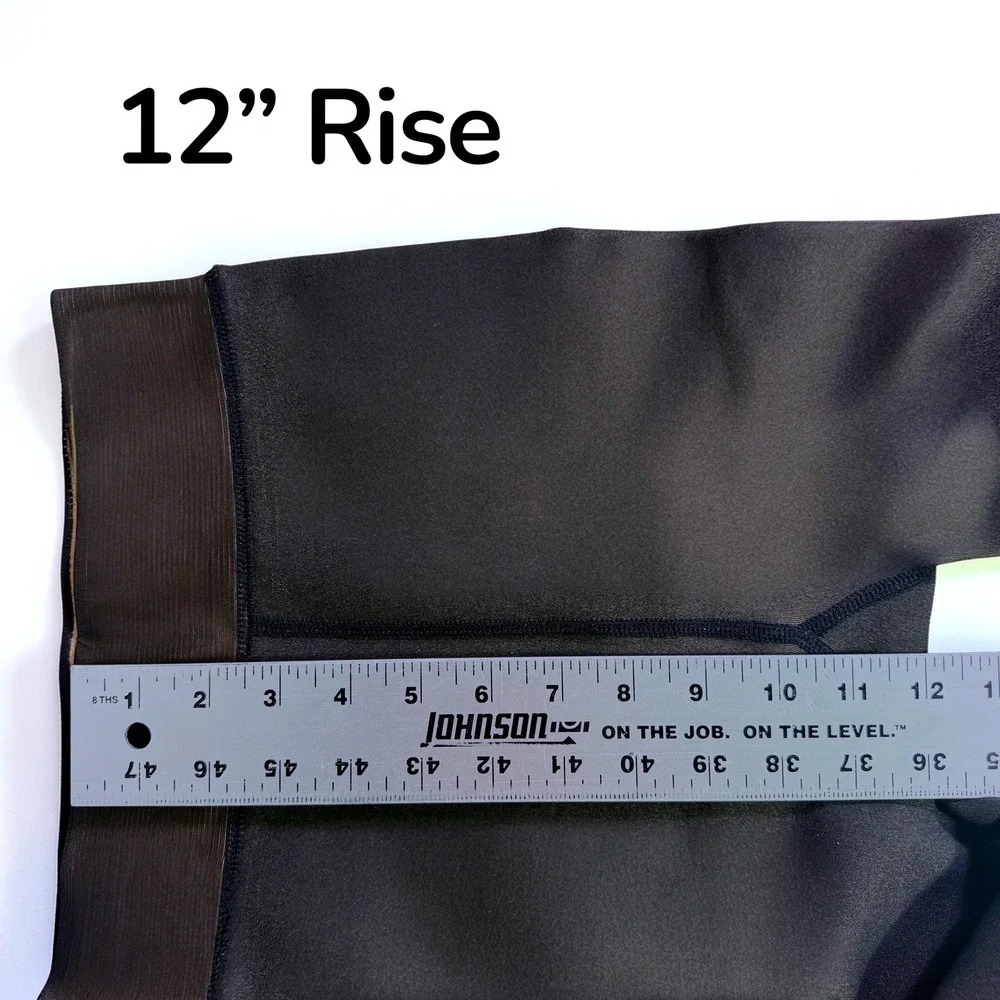 Black‎ Fleece Lined Tights High Waisted Thermal Footed Leggings S/M DDK-324